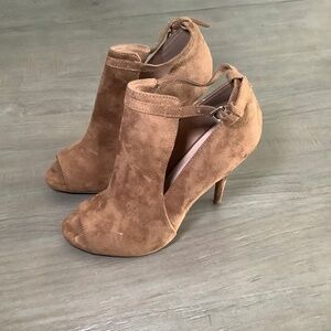 ZigiSoho Peep Toe Stiletto Bootie